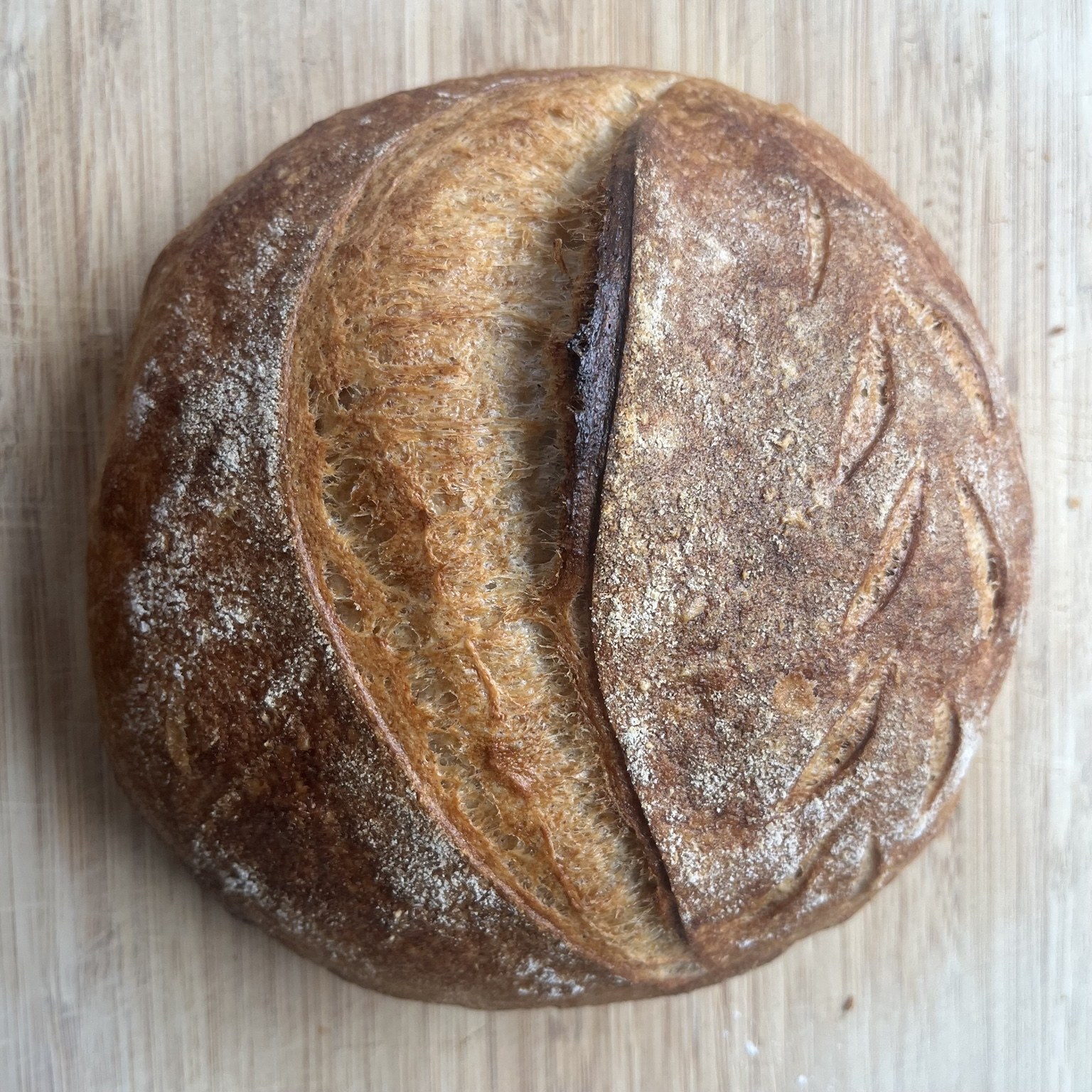 Artisan sourdough loaf